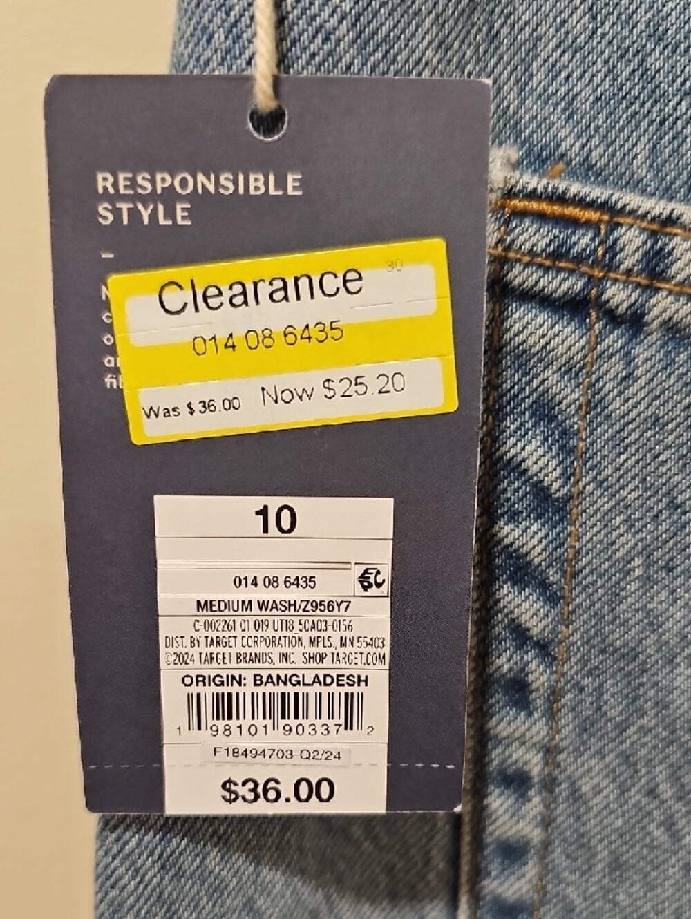 Universal Thread 90s Baggy Studded Side Seam Jeans; NWT; Size 10 - Picture 12 of 12